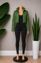 Load image into Gallery viewer, Puff Crop Jacket - Green