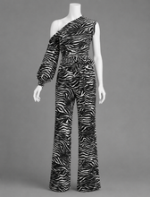 Load image into Gallery viewer, Zebra One Sleeve Playsuit
