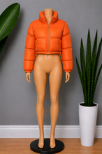Load image into Gallery viewer, Puff Crop Jacket - Orange
