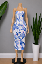 Load image into Gallery viewer, Seashell Midi Dress - Blue

