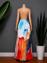 Load image into Gallery viewer, Watercolor Maxi Dress
