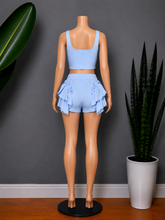 Load image into Gallery viewer, Shimmy Short Set - Light Blue
