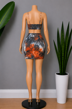 Load image into Gallery viewer, Flames Skirt Set
