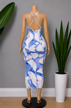 Load image into Gallery viewer, Seashell Midi Dress - Blue
