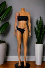 Load image into Gallery viewer, Asymmetric Cut-out Bikini Set - Black
