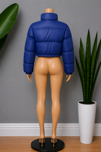 Load image into Gallery viewer, Puff Crop Jacket - Blue
