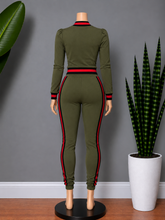 Load image into Gallery viewer, Chic Tracksuit - Army Green (Plus Sizes Available)
