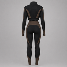 Load image into Gallery viewer, Three Piece Seamless Active Set - Mocha
