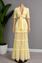 Load image into Gallery viewer, Wifey for Life Skirt set - Mellow Yellow

