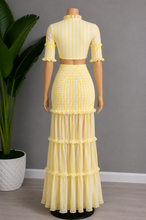 Load image into Gallery viewer, Wifey for Life Skirt set - Mellow Yellow
