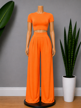 Load image into Gallery viewer, Palazzo Pant Set - Orange
