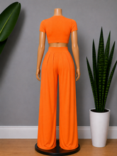 Load image into Gallery viewer, Palazzo Pant Set - Orange
