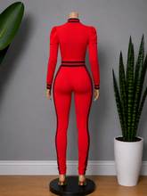 Load image into Gallery viewer, Chic Tracksuit - Red (Plus Sizes Available)
