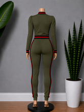 Load image into Gallery viewer, Chic Tracksuit - Army Green (Plus Sizes Available)
