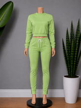 Load image into Gallery viewer, Green Pea Jogger Set
