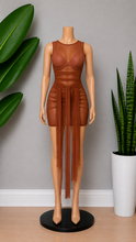 Load image into Gallery viewer, Tulum Dress - Cognac Brown
