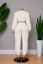 Load image into Gallery viewer, Cable Knit Pant Set - Ivory
