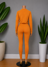 Load image into Gallery viewer, Papaya Orange Jogger Set (Plus Sizes Only)

