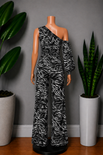Load image into Gallery viewer, Zebra One Sleeve Playsuit
