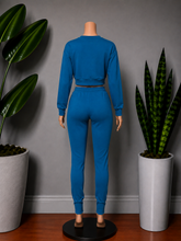 Load image into Gallery viewer, Teal Blue Jogger Set (Plus Sizes Only)
