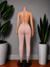 Load image into Gallery viewer, Three Piece Velour Lounge Set - Mauve
