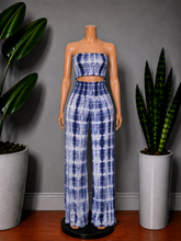 Load image into Gallery viewer, Tye-Dye Pant Set - Navy
