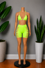Load image into Gallery viewer, Lola Bikini Short Set - Fluorescent Green
