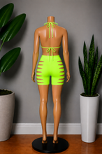 Load image into Gallery viewer, Lola Bikini Short Set - Fluorescent Green
