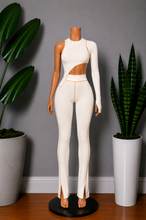Load image into Gallery viewer, One Shoulder Two Piece Outfit - Ivory
