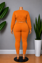 Load image into Gallery viewer, Papaya Orange Jogger Set (Plus Sizes Only)
