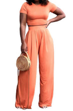 Load image into Gallery viewer, Palazzo Pant Set - Orange
