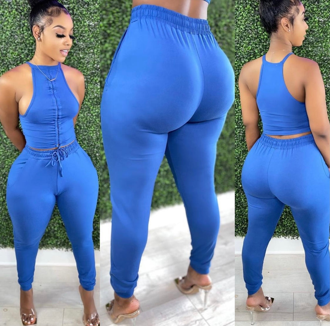 Summer Jogger Set - Royal Blue
