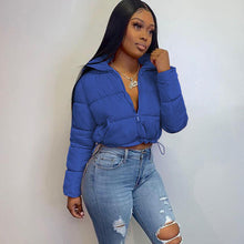 Load image into Gallery viewer, Puff Crop Jacket - Blue
