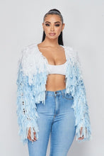 Load image into Gallery viewer, All the Frills Cardigan - Baby Blue
