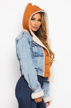 Load image into Gallery viewer, Denim Shearling Jacket
