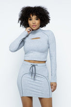 Load image into Gallery viewer, Sporty Skirt Set - Black or Gray
