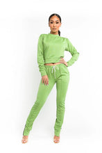 Load image into Gallery viewer, Green Pea Jogger Set
