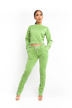 Load image into Gallery viewer, Green Pea Jogger Set
