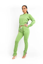 Load image into Gallery viewer, Green Pea Jogger Set

