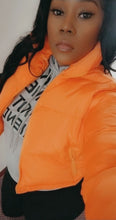 Load image into Gallery viewer, Puff Crop Jacket - Orange
