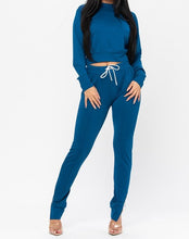 Load image into Gallery viewer, Teal Blue Jogger Set (Plus Sizes Only)
