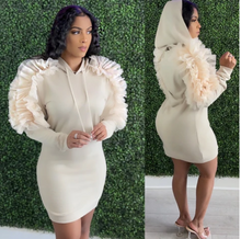 Load image into Gallery viewer, Don&#39;t Ruffle Me Dress - Nude
