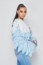 Load image into Gallery viewer, All the Frills Cardigan - Baby Blue
