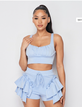 Load image into Gallery viewer, Shimmy Short Set - Light Blue
